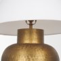 70747 - Salaah Antique Gold Brushed Metal w/ Cream Shade Table Lamp