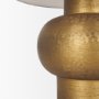 70747 - Salaah Antique Gold Brushed Metal w/ Cream Shade Table Lamp