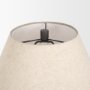 70748 - Salaah Black Brushed Metal w/ Beige Shade Table Lamp
