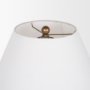 70749 - Sadiyah Antiqued Gold Brushed Metal w/ Cream Shade Table Lamp