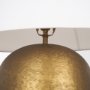 70749 - Sadiyah Antiqued Gold Brushed Metal w/ Cream Shade Table Lamp