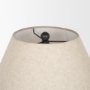 70750 - Sadiyah Black Brushed Metal w/ Beige Shade Table Lamp