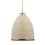 70752 - Saliha Cane w/ Brass Metal Pendant Light