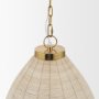 70752 - Saliha Cane w/ Brass Metal Pendant Light
