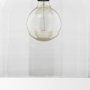 70753 - Sadah Large Clear Blown Glass w/ Gold Metal Pendant Light