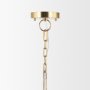 70754 - Sadah Tall Clear Blown Glass w/ Gold Metal Pendant Light