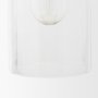 70754 - Sadah Tall Clear Blown Glass w/ Gold Metal Pendant Light