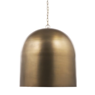 70757 - Sanne Antiqued Gold Metal w/ Silver Foil Large Pendant Light