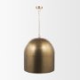 70757 - Sanne Antiqued Gold Metal w/ Silver Foil Large Pendant Light