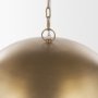 70757 - Sanne Antiqued Gold Metal w/ Silver Foil Large Pendant Light