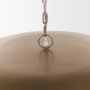 70758 - Sanne Antiqued Gold Metal w/ Silver Foil Wide Pendant Light