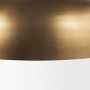 70758 - Sanne Antiqued Gold Metal w/ Silver Foil Wide Pendant Light