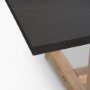 70558-AB - Rialto Rectangular Two-Tone Black and Brown Solid Wood Dining Table