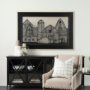 14924 - Barn Buildings II by CV a Hand Embellished Textured Framed Art Print Matted under Glass