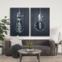102188-L - Bright Idea II by Mercana Studio a Hand Embellished Textured Canvas
