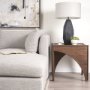 70641 - Laraya Medium Brown Wood w/ Arches End Table