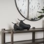 70720 - Radu Large Matte Black Metal Bull Decorative Object