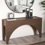 70733 - Laraya Dark Brown Wood Arched Console Table
