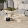 70721 - Radka Beige Textured Small Metal Decorative Bowl