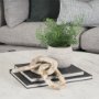 70706 - Reinir Beige Marble Chain Link Decorative Object