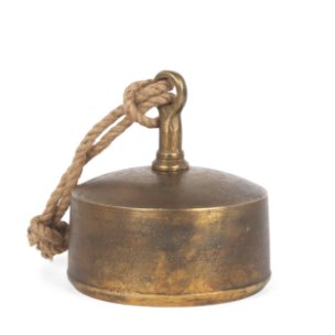 Quincy Large Gold Metal Decorative Bell Object