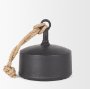 70654 - Quincy Large Matte Black Metal Decorative Bell Object