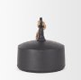 70654 - Quincy Large Matte Black Metal Decorative Bell Object