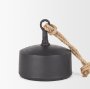 70654 - Quincy Large Matte Black Metal Decorative Bell Object
