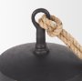 70654 - Quincy Large Matte Black Metal Decorative Bell Object