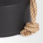 70654 - Quincy Large Matte Black Metal Decorative Bell Object