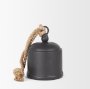 70655 - Quincy Medium Matte Black Metal Decorative Bell Object