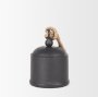 70655 - Quincy Medium Matte Black Metal Decorative Bell Object