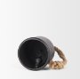 70655 - Quincy Medium Matte Black Metal Decorative Bell Object