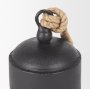 70655 - Quincy Medium Matte Black Metal Decorative Bell Object