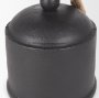 70655 - Quincy Medium Matte Black Metal Decorative Bell Object