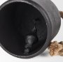70655 - Quincy Medium Matte Black Metal Decorative Bell Object