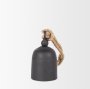 70656 - Quincy Small Matte Black Metal Decorative Bell Object