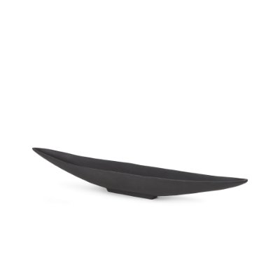 70657 - Piero Small Matte Black Metal Decorative Bowl