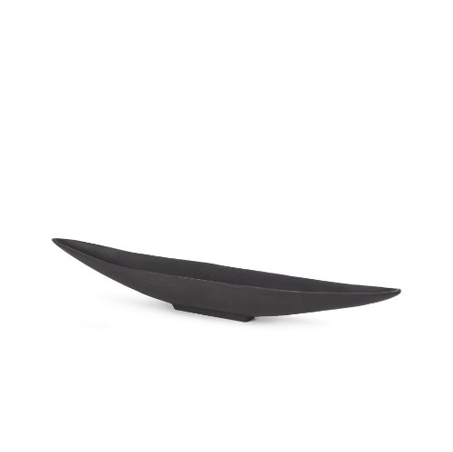 70657 - Piero Small Matte Black Metal Decorative Bowl