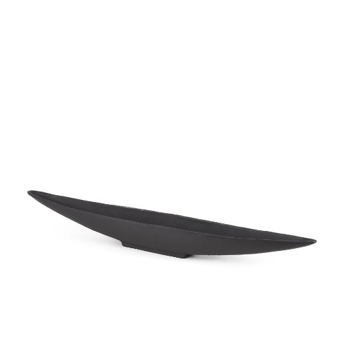 70658 - Piero Large Matte Black Metal Decorative Bowl
