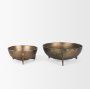 70661 - Quita Large Gold Metal Decorative Bowls (Set of 2)