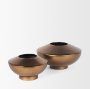 70662 - Quiana Large Gold Metal Vase