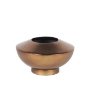 70663 - Quiana Medium Textured Gold Metal Vase