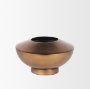70663 - Quiana Medium Textured Gold Metal Vase