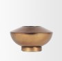 70663 - Quiana Medium Textured Gold Metal Vase