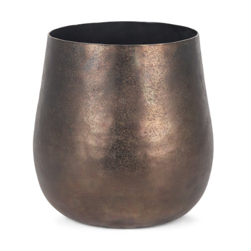 70664 - Quade Large Textured Gold Metal Planter
