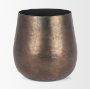 70664 - Quade Large Textured Gold Metal Planter