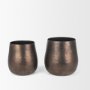 70664 - Quade Large Textured Gold Metal Planter