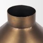 70667 - Perrin Small Brushed Gold Metal Decorative Vase