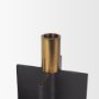 70671 - Pia Matte Black w/ Brushed Gold Metal Taper Candleholder (Set of 2)